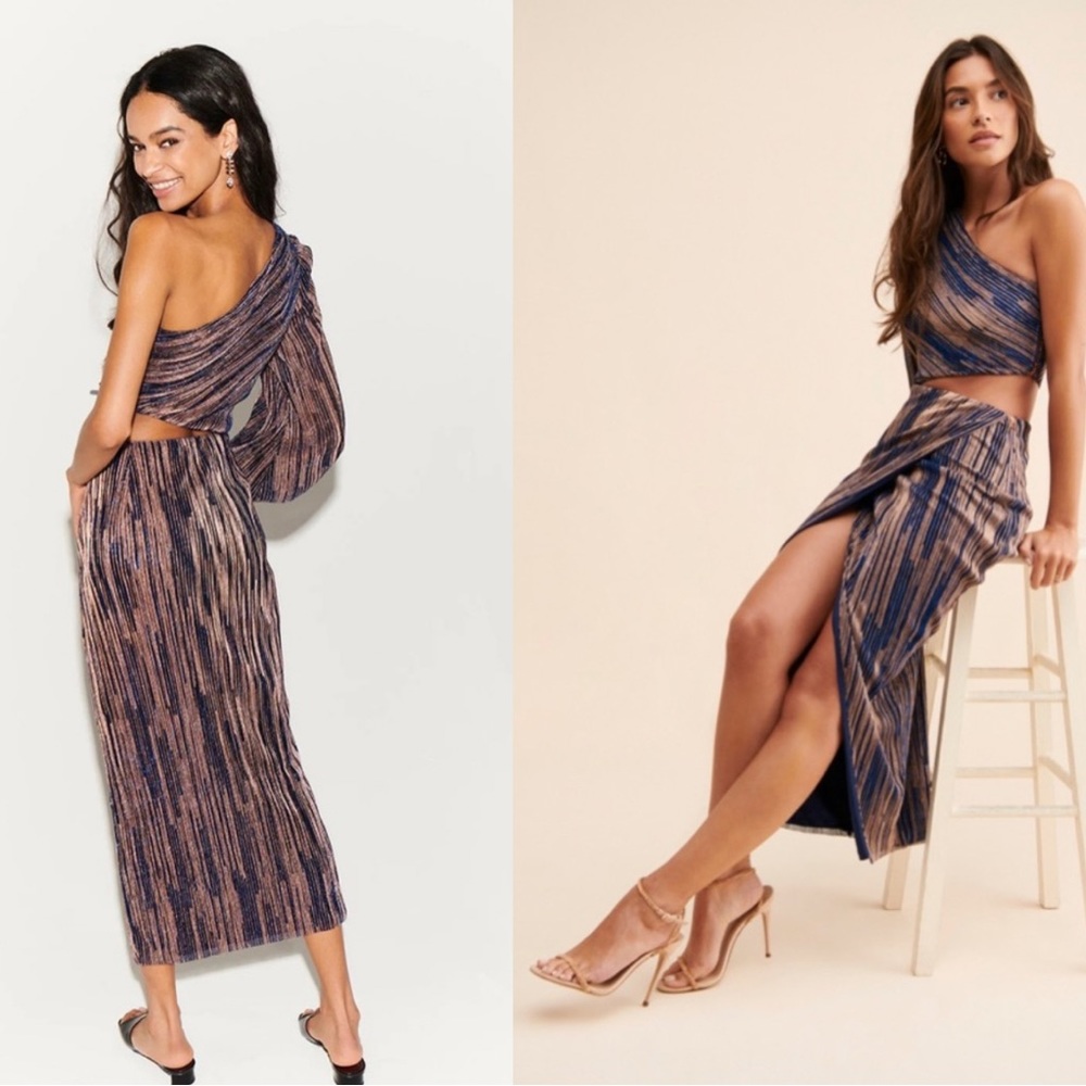 Saylor Laia Cutout One Shoulder Dress